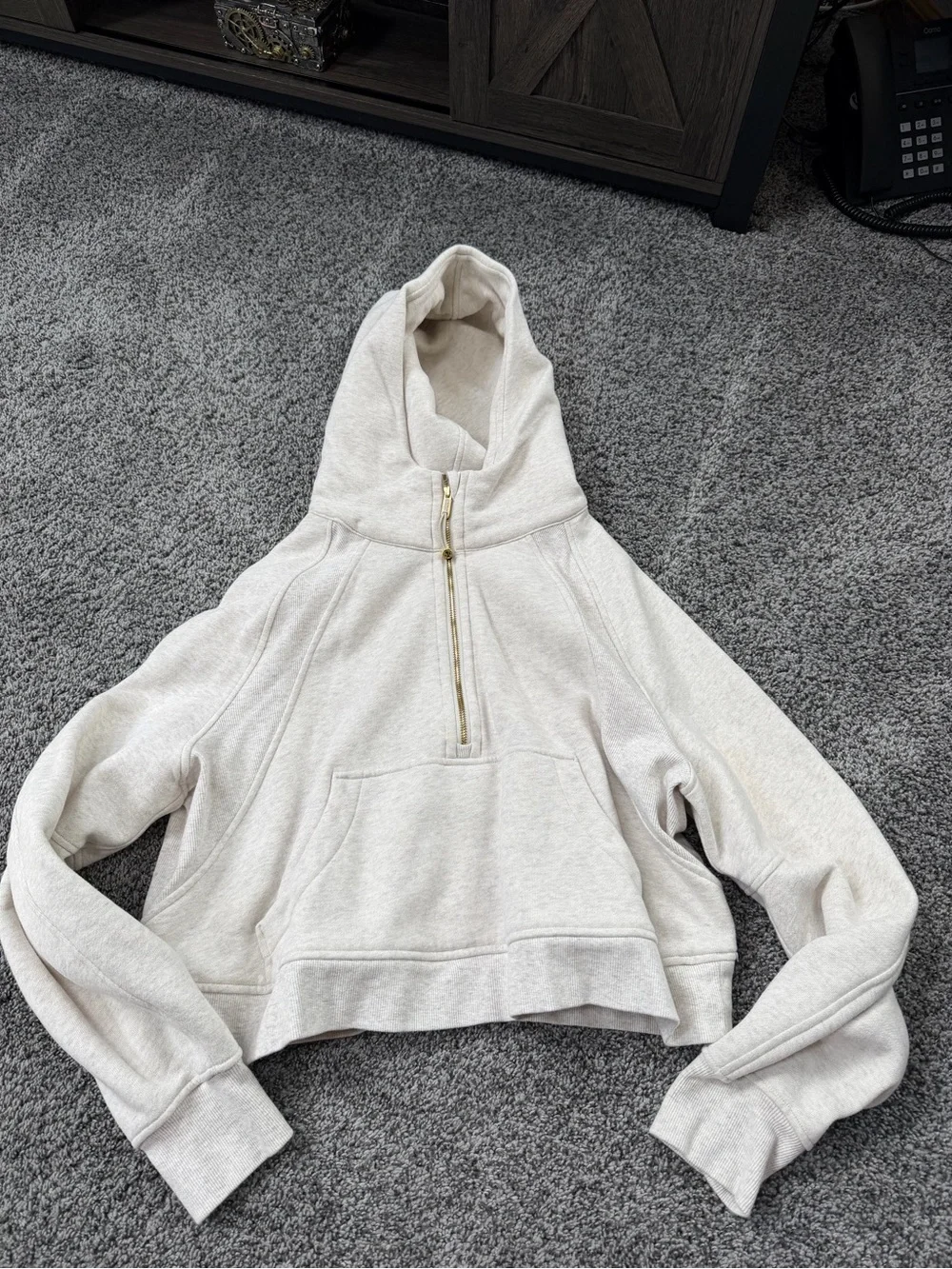 Lulu Lemon Women’s Scuba Oversized Half Zip Hoodie size M/L